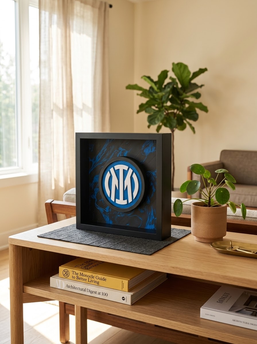 Quadro logo squadra di calcio stampato in 3D